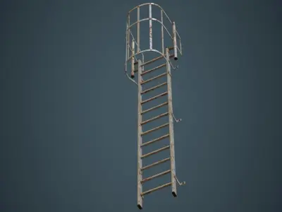 Ladder 4B Low-poly 3D model