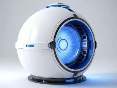 SciFi Stasis Pod Capsule Device 3D model