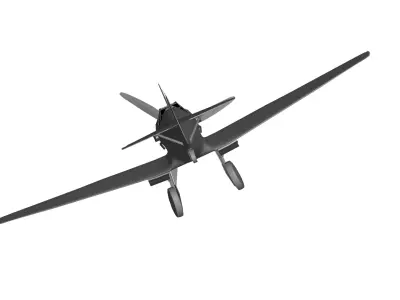 Messerschmitt Bf 109 3D model 2