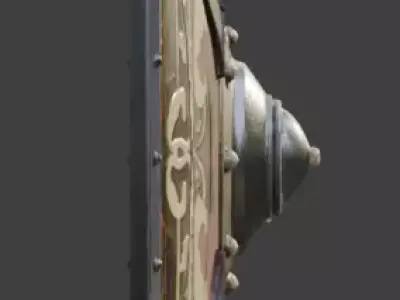 Viking Round Shield 3D Model v03 Low-poly 3D model