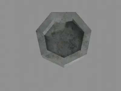 High-poly Bolt screw Free 3D model