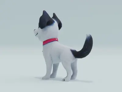 Dog Cute Toy Animal Low-poly 3D model