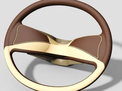Steering wheel PTC Creo Free 3D model