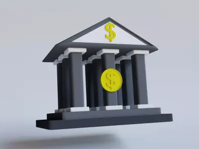 Bank 3d Icon Free 3D model
