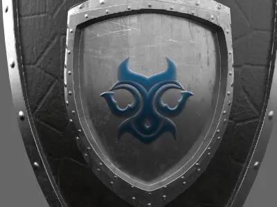 Eternal Guard Shield Low-poly 3D model