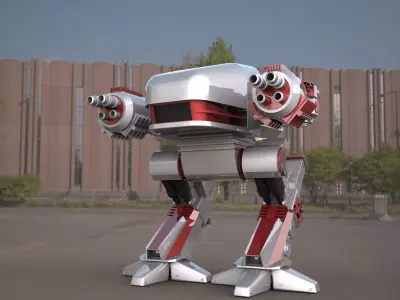  ROBOCOP- ED-209 robot 3d model 3D model