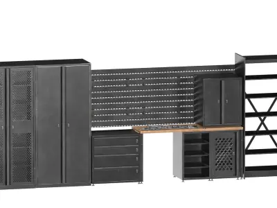 MODULAR ARMORY FURNITURE Low-poly 3D model