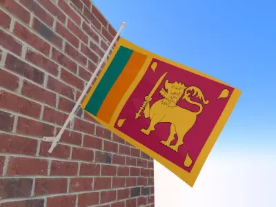 Flag of Sri Lanka 3D model