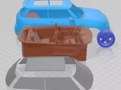 Mini John Cooper Works 2015 Printable Car  3D print model