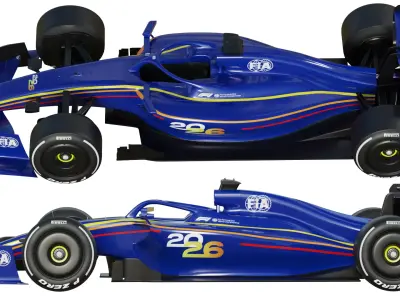 F1 Concept Car 2026 Free 3D model