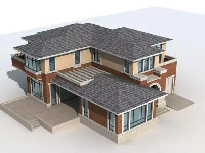Villa modern house 3D model