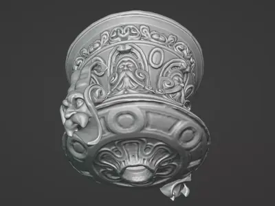 Medieval Gargoyle Fountain 3D Printable Model Scanned in England 3D print model