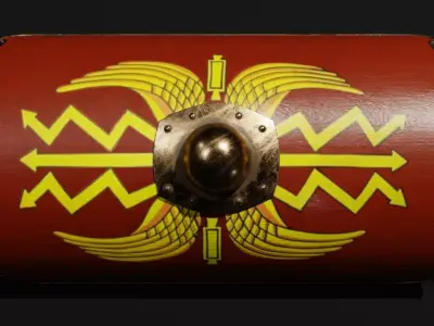 Scutum - Roman Shield 3D model