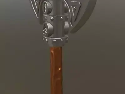 Brutal Nordic Axe 3D model