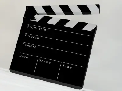 Film Slate Clapper 3D model