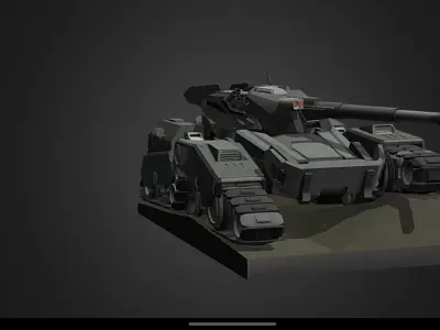 Modern tank  3D model