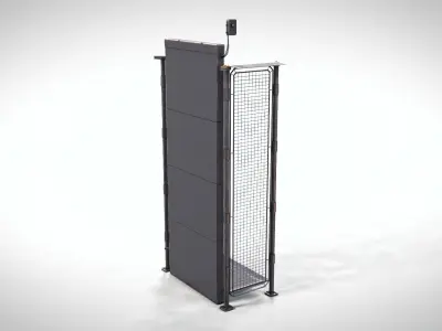 Industrial Elevator PBR Low-poly 3D model