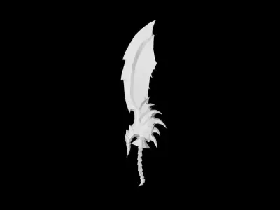 Beast Hunter Greatsword Low-poly 3D model