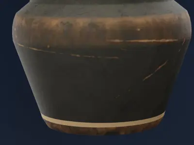 Ancient Egyptian Pot Low-poly 3D model