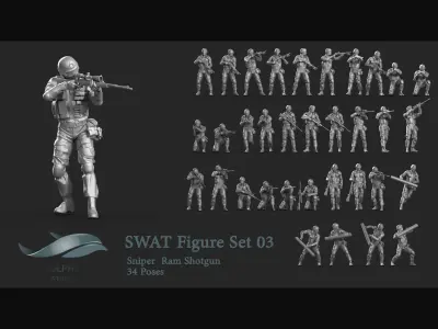 200 SWAT  3D Model Pack