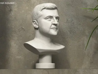  Plaster Bust of Zelensky 