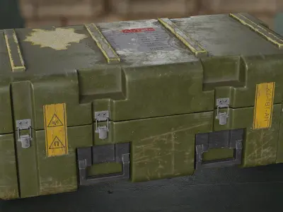 game ready ammo box Low-poly 3D model
