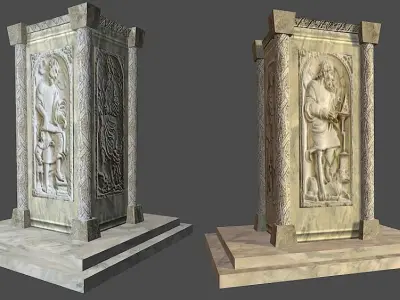 Antique Monument Low-poly 3D model