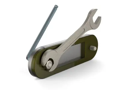 Allen Key and Spanner Animation 3D model