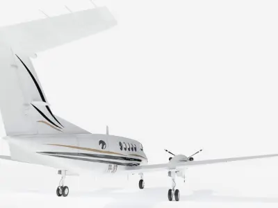 Beechcraft Super King Air 200 3D model
