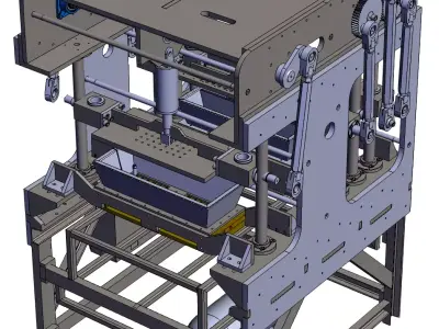 Jelly food filling machine 3D model