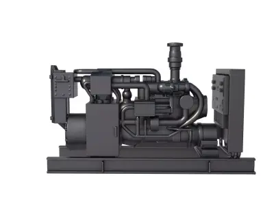 diesel generator - generator stl - sci fi generator 3D print model purchase