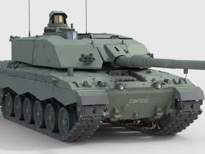 Challenger 3 Main battle tank Challenger 3 Low-poly 3D model
