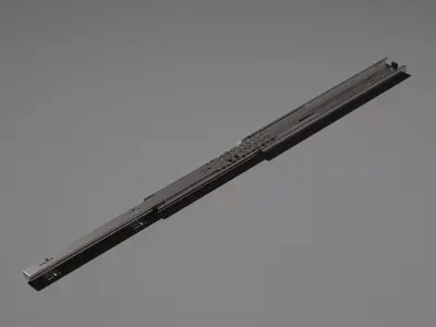 Telescopic Drawer Slides  3D model