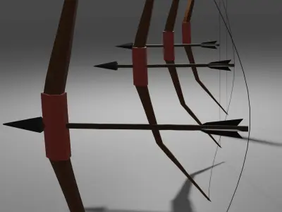 stylized bow 3D model