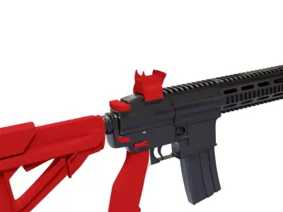 HK 416 rainbow six siege 3D model