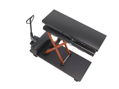 Mobile scissor lift table 3D model