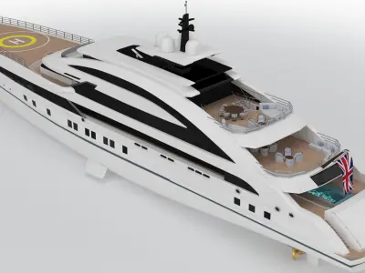 Caique Yacht 3D model