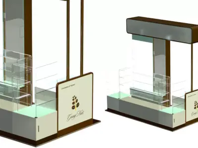 Kiosk design Free 3D model