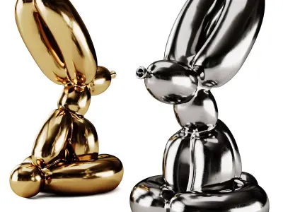 Balloon Rabbit Sculpture 3D model