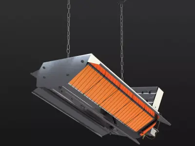 Gas ceramic heater 216 XLA 3D model