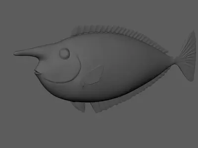 Unicorn Fish 3D model