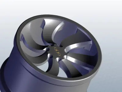 Solid Car rim 3D model