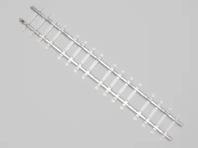 Railway Track 3D model 5