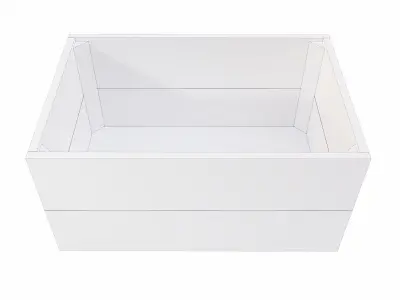 Crate 3d model Low-poly 3D model