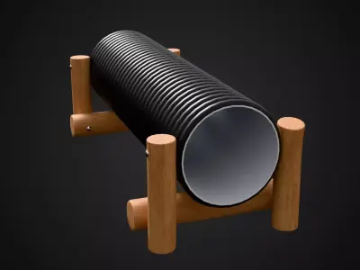 Crawl Tunnel Low-poly 3D model