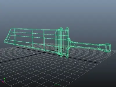 Buster Sword Low-poly 3D model