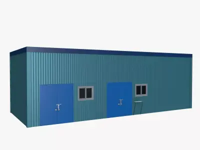 Storage room Low-poly 3D model