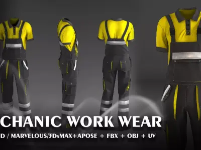 INDUSTRIAL WORKWEAR 3D model