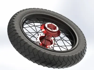 Motorcycle Rim 3D model