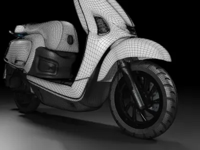 Electrical Motorcycle 3D model